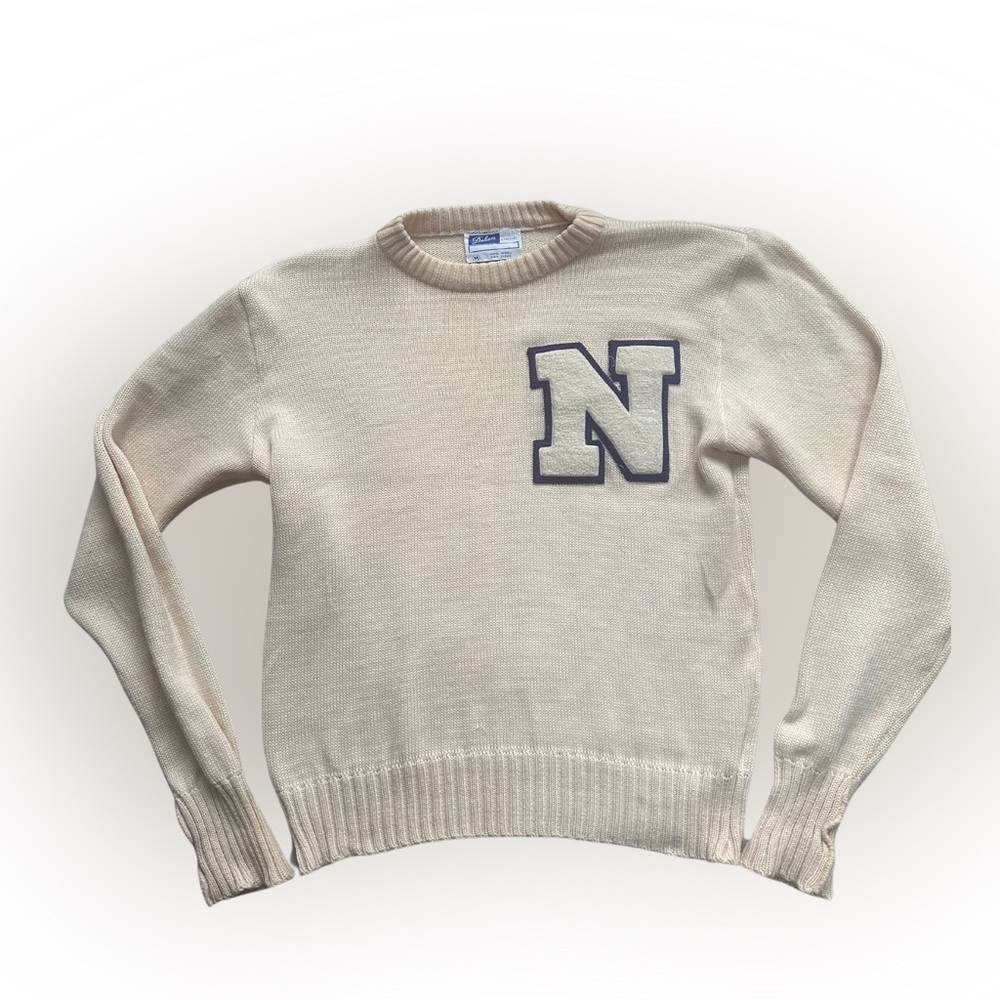 Vintage Dehen 100% Wool Varsity Sweater – Size M - Picture 2 of 10